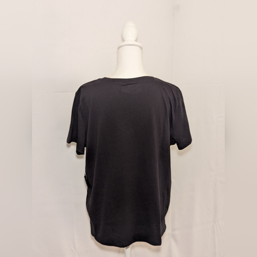 Eddie Bauer Black Coast and Climb Lightweight V-Neck T-Shirt Sz XL UPF 15 NWT - Picture 6 of 11